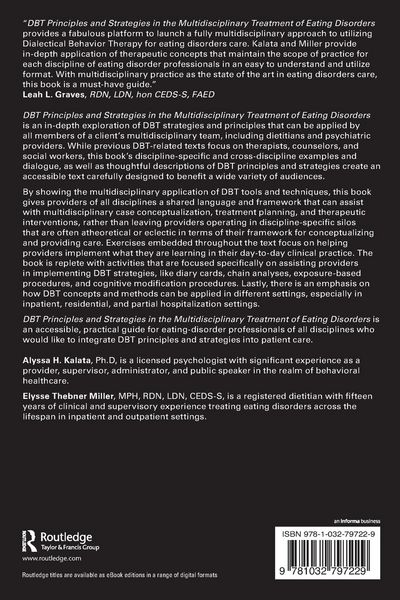 Produktbild: DBT Principles and Strategies in the Multidisciplinary Treatment of Eating Disorders