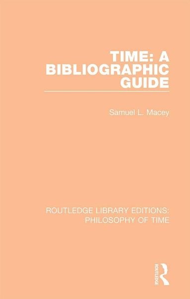 Produktbild: Time: A Bibliographic Guide