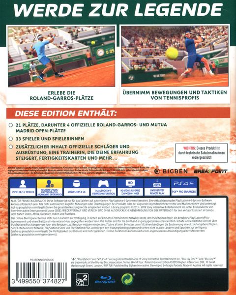 Tennis World Tour - Roland Garros Edition
