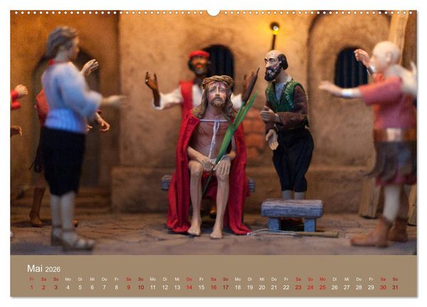 Produktbild: Passionskrippen (Wandkalender 2026 DIN A2 quer), CALVENDO Monatskalender