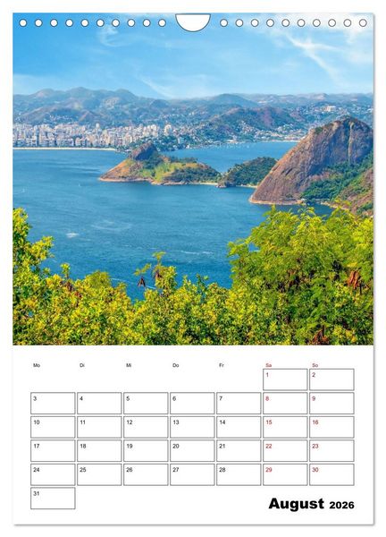 Produktbild: Rio de Janeiro - Reiseplaner (Wandkalender 2026 DIN A4 hoch), CALVENDO Monatskalender