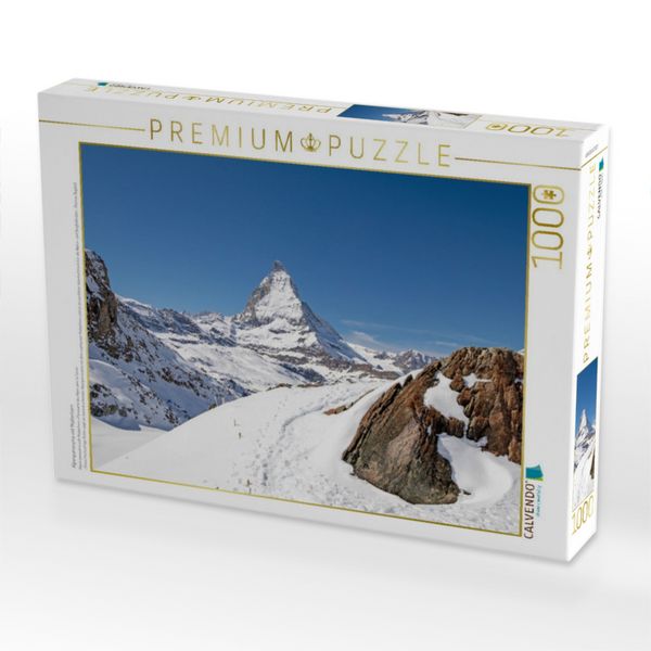 Produktbild: CALVENDO Puzzle Alpenpanorama mit Matterhorn | 1000 Teile Lege-Gr&ouml;&szlig;e 64x48cm Foto-Puzzle f&uuml;r gl&uuml;ckliche Stunden