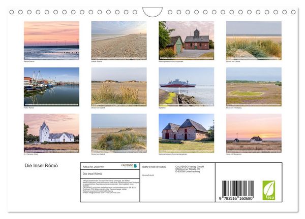 Produktbild: Die Insel R&ouml;m&ouml; (Wandkalender 2026 DIN A4 quer), CALVENDO Monatskalender