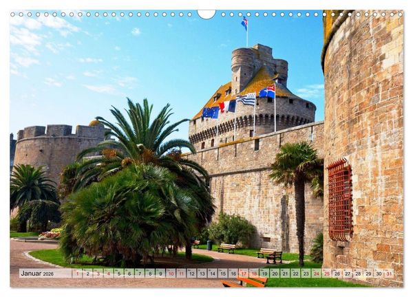 Produktbild: Reiseziel Bretagne (Wandkalender 2026 DIN A3 quer), CALVENDO Monatskalender