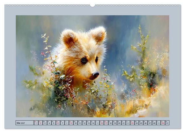 Produktbild: B&auml;renkinder. Kleine Waldseelen im Licht der Natur (Wandkalender 2027 DIN A2 quer), CALVENDO Monatskalender