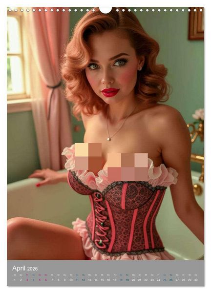 Produktbild: Pinup-Diven (Wandkalender 2026 DIN A3 hoch), CALVENDO Monatskalender
