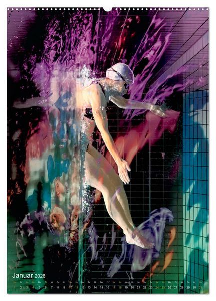 Produktbild: SWIMPOPLOVE (Wandkalender 2026 DIN A2 hoch), CALVENDO Monatskalender