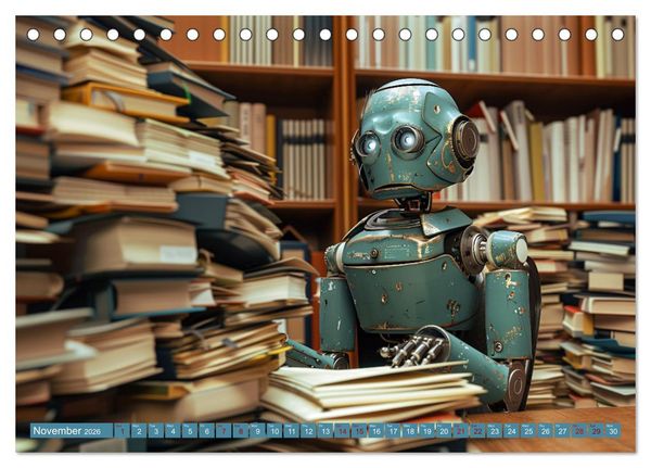 Produktbild: Robots Are Just People Too (Desk Calendar 2026 DIN A5 landscape), CALVENDO 12 Month DeskCalendar
