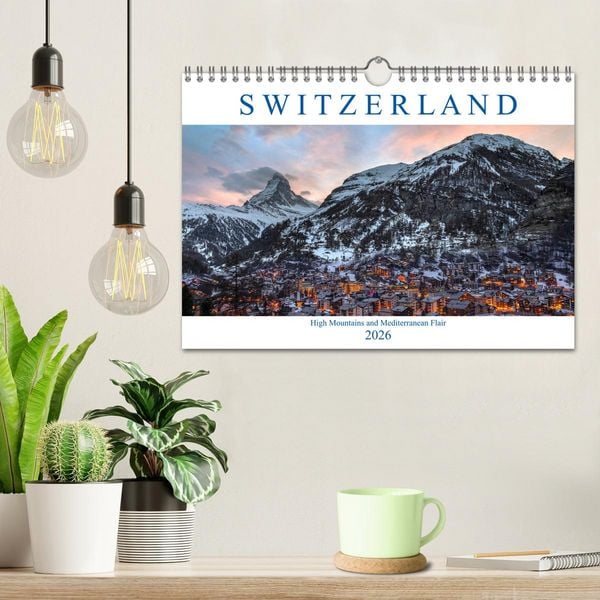 Produktbild: Switzerland (Wall Calendar 2026 DIN A4 landscape), CALVENDO 12 Month Wall Calendar