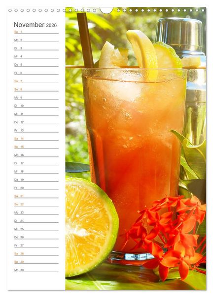 Produktbild: Tropical Cocktails - Erfrischend und fruchtig (Wandkalender 2026 DIN A3 hoch), CALVENDO Monatskalender