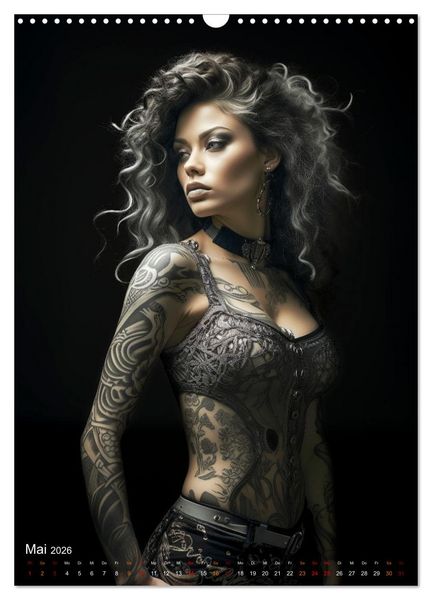 Produktbild: Tattoo Kunst auf der Haut (Wandkalender 2026 DIN A3 hoch), CALVENDO Monatskalender