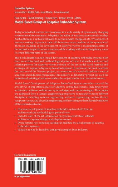 Produktbild: Model-Based Design of Adaptive Embedded Systems