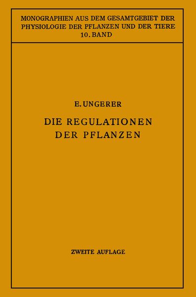 Produktbild: Die Regulationen der Pflanzen