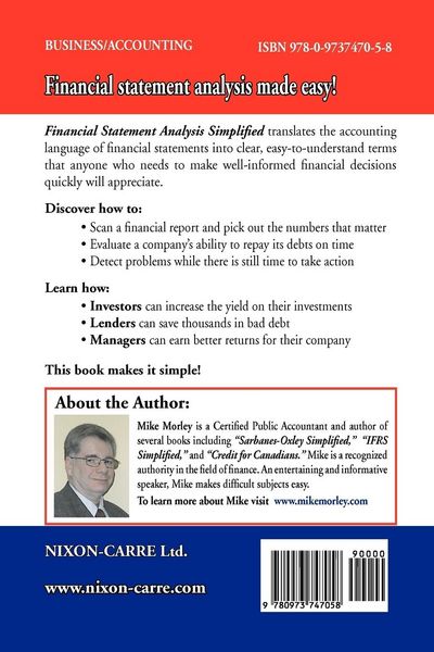 Produktbild: Financial Statement Analysis Simplified: An accounting book for non-accountants