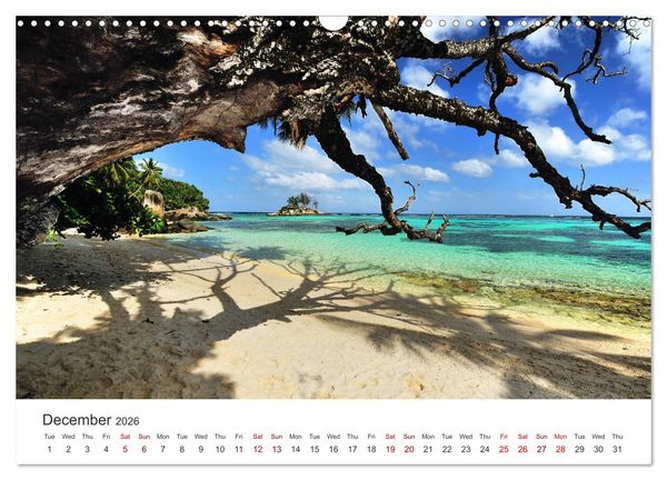 Produktbild: Dreamy Beaches of the Seychelles (Wall Calendar 2026 DIN A3 landscape), CALVENDO 12 Month Wall Calendar