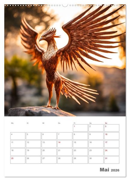 Produktbild: Gesch&ouml;pfe der griechischen Mythologie - Eine KI-Welt der griechischen G&ouml;tter, Kreaturen und Abenteurer (Wandkalender 2026 DIN A2 hoch), CALVENDO Monatskalender