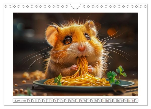 Produktbild: Lustige Hamster (Wandkalender 2026 DIN A4 quer), CALVENDO Monatskalender