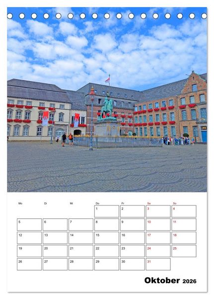 Produktbild: K&ouml;ln und D&uuml;sseldorf - Stadtmomente am Rhein (Tischkalender 2026 DIN A5 hoch), CALVENDO Monatskalender