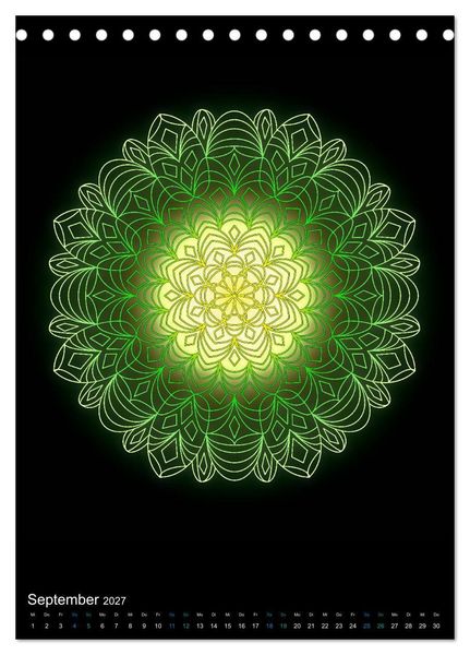 Produktbild: Mandala-Kalender 2027 (Tischkalender 2027 DIN A5 hoch), CALVENDO Monatskalender