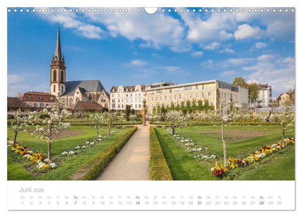 Produktbild: Darmstadt &ndash; G&auml;rten, Kunst, Architektur (Wandkalender 2026 DIN A3 quer), CALVENDO Monatskalender