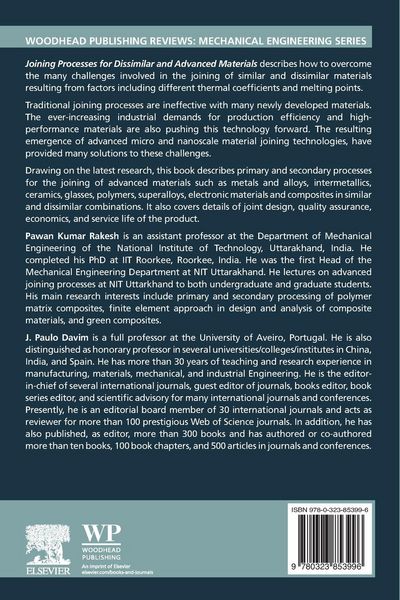 Produktbild: Joining Processes for Dissimilar and Advanced Materials