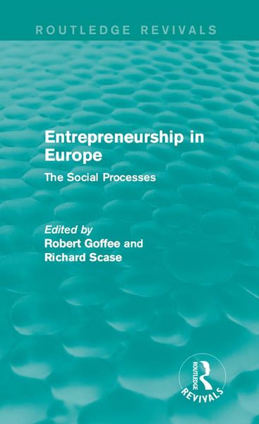 Produktbild: Entrepreneurship in Europe (Routledge Revivals)