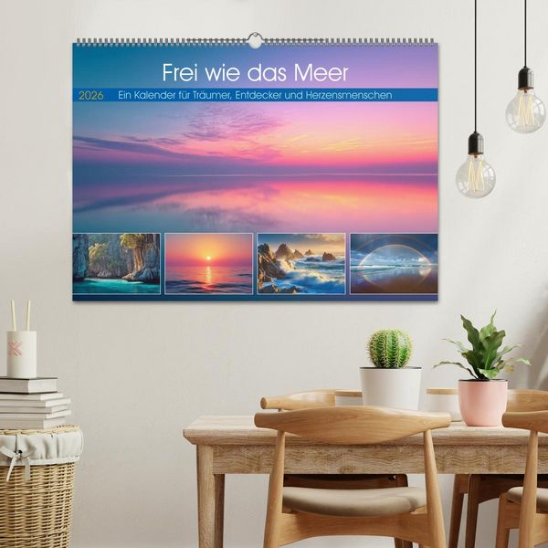 Produktbild: Frei wie das Meer (Wandkalender 2026 DIN A2 quer), CALVENDO Monatskalender