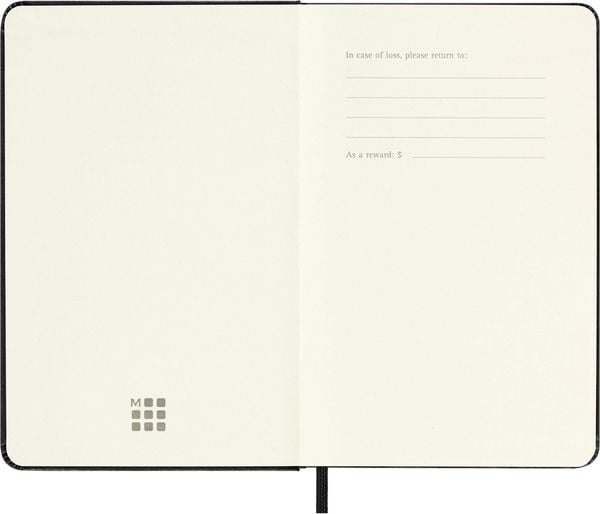 Produktbild: Moleskine Notizbuch, Pocket/A6, Kariert, Fester Einband, Schwarz