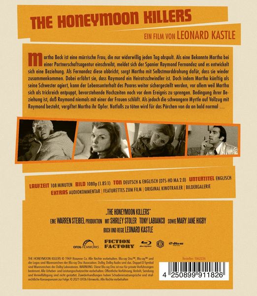 Produktbild: The Honeymoon Killers