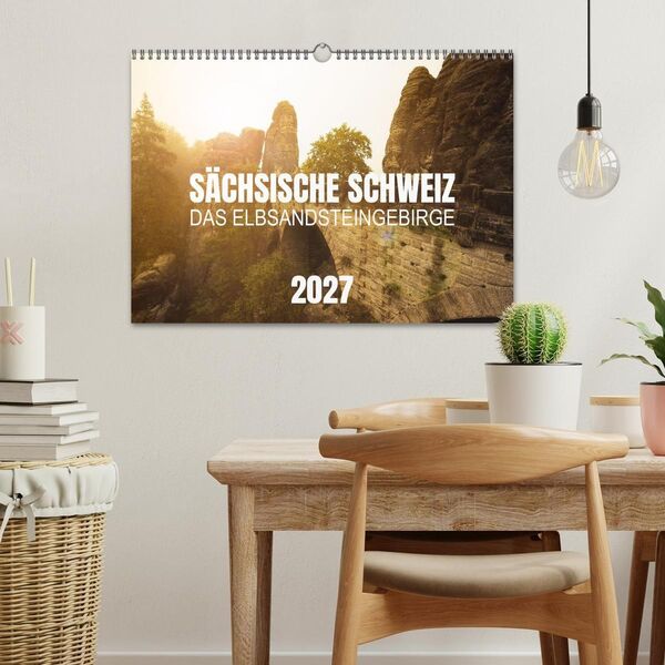 Produktbild: S&auml;chsische Schweiz - Das Elbsandsteingebirge (Wandkalender 2027 DIN A3 quer), CALVENDO Monatskalender