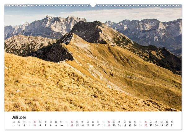 Produktbild: Bergpixel "kreuz und quer durch die Alpen" (hochwertiger Premium Wandkalender 2026 DIN A2 quer), Kunstdruck in Hochglanz