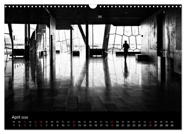 Produktbild: Das Licht in Schwarz und Wei&szlig; (Wandkalender 2026 DIN A3 quer), CALVENDO Monatskalender