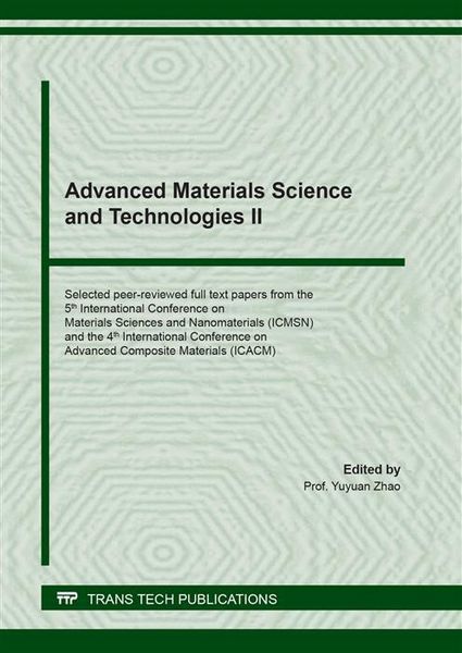 Produktbild: Advanced Materials Science and Technologies II