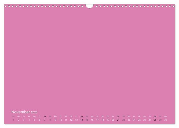 Produktbild: Bastelkalender - Pink (Wandkalender 2026 DIN A3 quer), CALVENDO Monatskalender