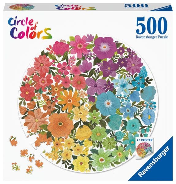 Puzzle Ravensburger Circle of Colors - Flowers 500 Teile