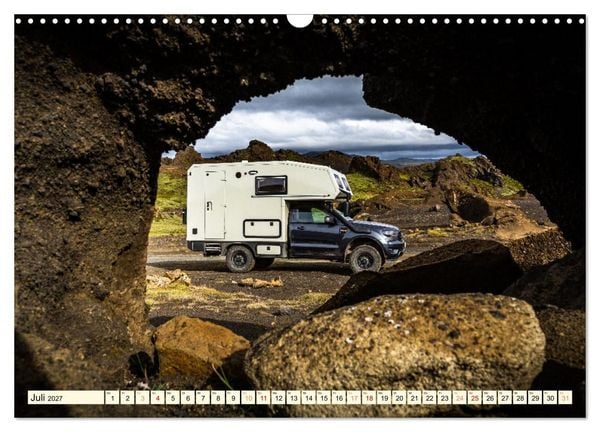 Produktbild: Overlanding on Iceland - Mit dem 4x4 Camper kreuz und quer &uuml;ber die Insel (Wandkalender 2027 DIN A3 quer), CALVENDO Monatskalender