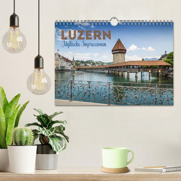 Produktbild: LUZERN Idyllische Impressionen (Wandkalender 2026 DIN A4 quer), CALVENDO Monatskalender