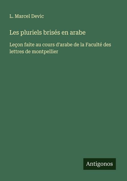 Produktbild: Les pluriels bris&eacute;s en arabe