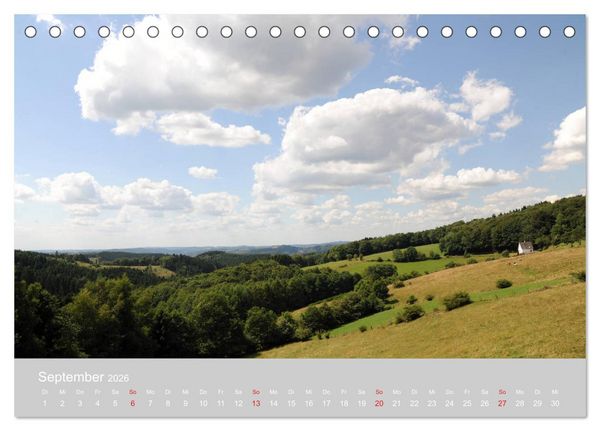 Produktbild: Das Bergische Land - wundersch&ouml;n (Tischkalender 2026 DIN A5 quer), CALVENDO Monatskalender