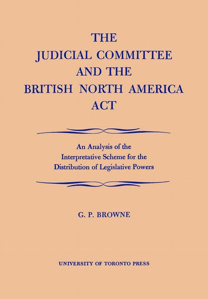 Produktbild: The Judicial Committee and the British North America ACT
