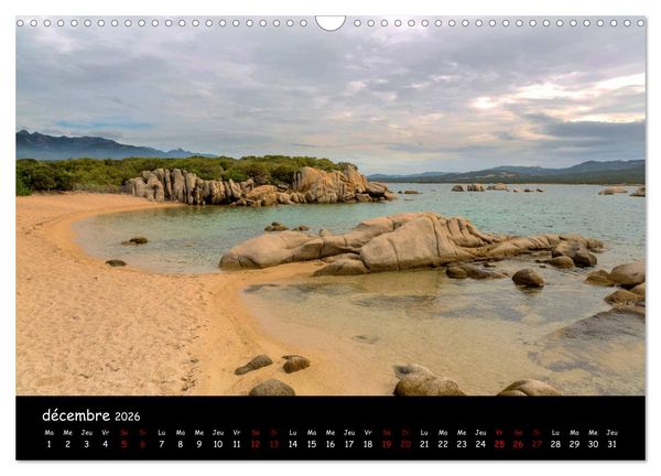 Produktbild: La Corse de plage en plage (Calendrier mural 2026 DIN A3 vertical), CALVENDO calendrier mensuel