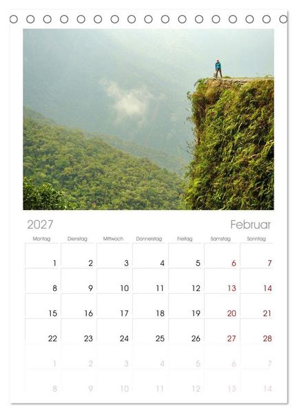 Produktbild: Tischplaner 2027 - Bolivien - Eine Wanderreise (A5 Tischkalender zum Aufstellen) CALVENDO