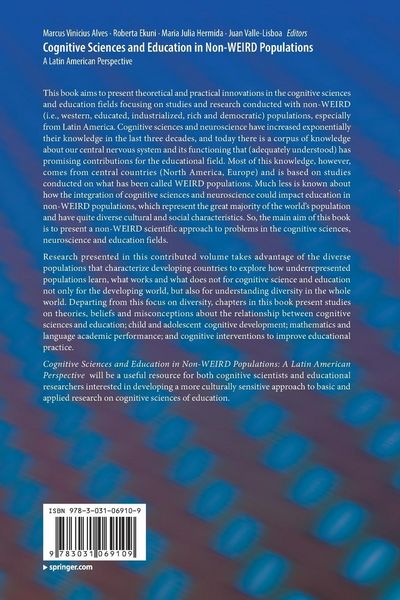 Produktbild: Cognitive Sciences and Education in Non-WEIRD Populations