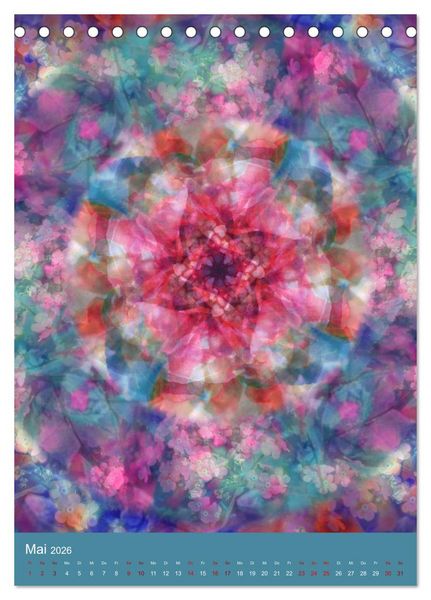 Produktbild: Meditative Pflanzenmandalas (Tischkalender 2026 DIN A5 hoch), CALVENDO Monatskalender