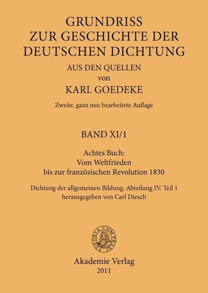 Produktbild: Achtes Buch: Vom Weltfrieden bis zur franz&ouml;sischen Revolution 1830
