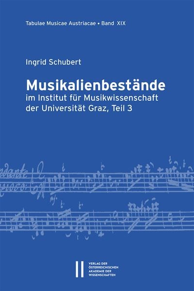 Produktbild: Musikalienbest&auml;nde im Institut f&uuml;r Musikwissenschaft der Universit&auml;t Graz, Teil 3