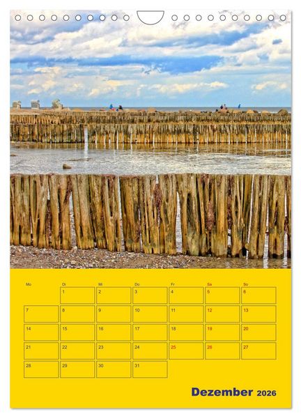 Produktbild: Sehnsucht nach Meer - Ostsee (Wandkalender 2026 DIN A4 hoch), CALVENDO Monatskalender