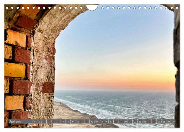 Produktbild: Rubjerg Knude Fyr - Ein Leuchtturm auf Abwegen (Wandkalender 2026 DIN A4 quer), CALVENDO Monatskalender