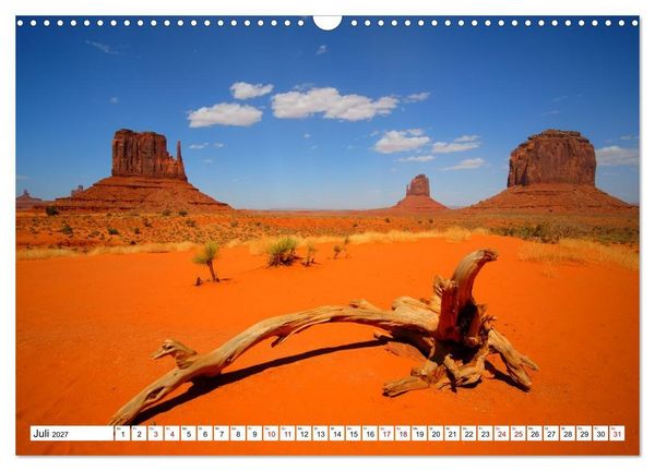 Produktbild: Naturwunder und Nationalparks der amerikanischen Westk&uuml;ste (Wandkalender 2027 DIN A3 quer), CALVENDO Monatskalender