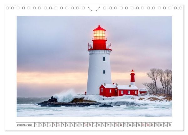 Produktbild: Nach Hause finden, die Leuchtt&uuml;rme (Wandkalender 2026 DIN A4 quer), CALVENDO Monatskalender